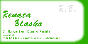 renata blasko business card